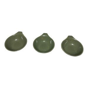 Russell Wright Vintage Green Ceramic Small Salad Bowls Set Of 3